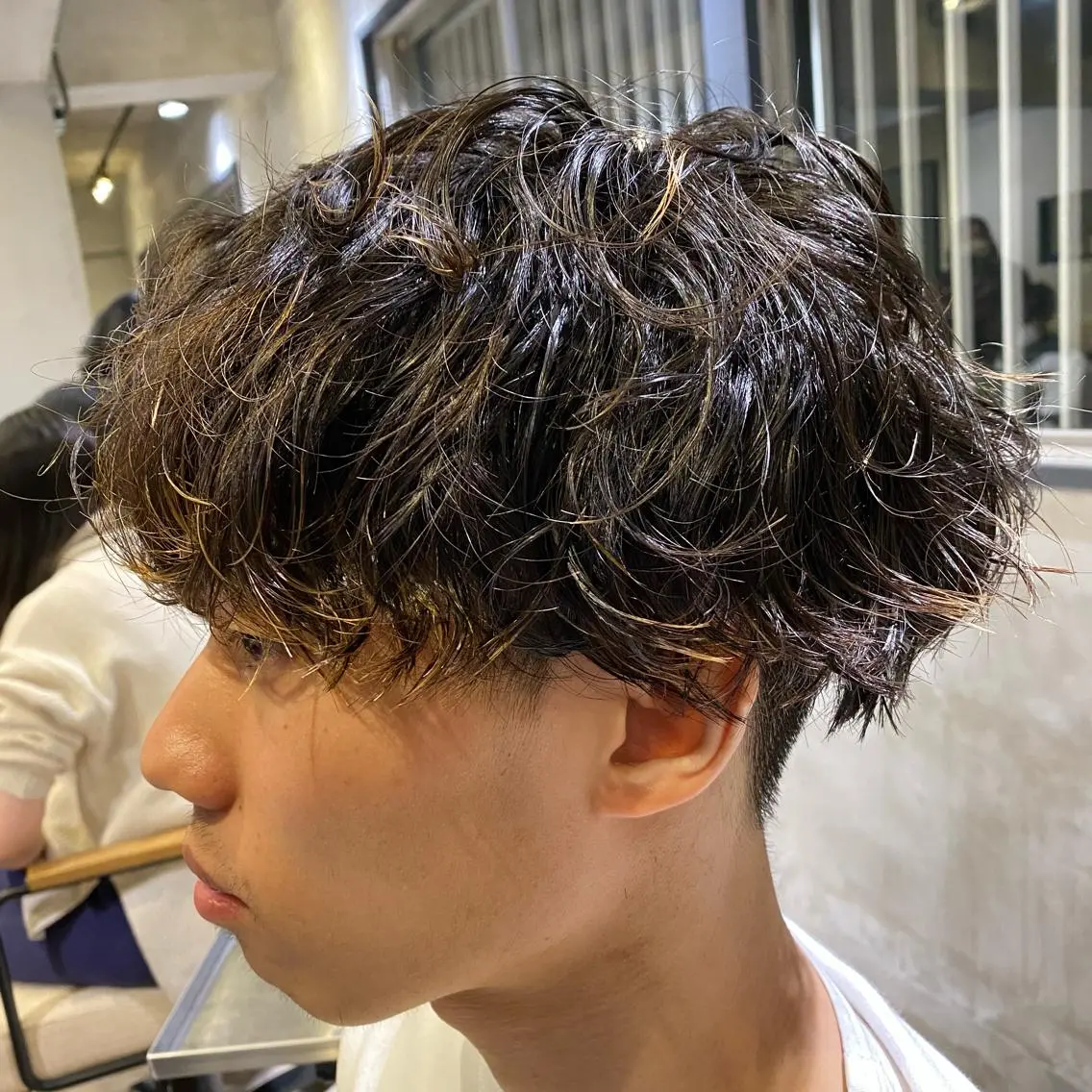 ショート パーマ メンズ スナップフォト確認 お願いします！竹内のヘアスタイル