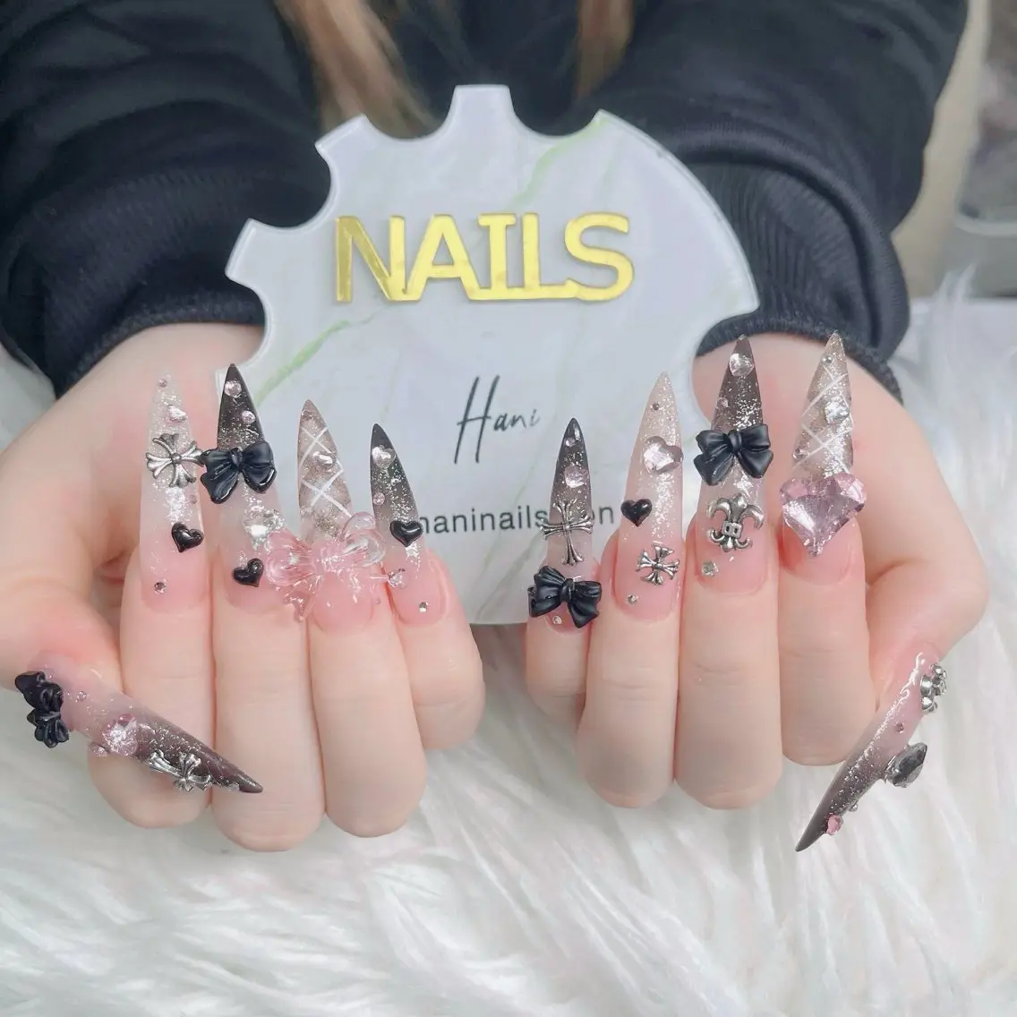 ネイル フットネイル フレンチネイル グラデーション 韓国ネイル ロングネイル ハンドネイル Hani Nail Salonのネイルデザイン