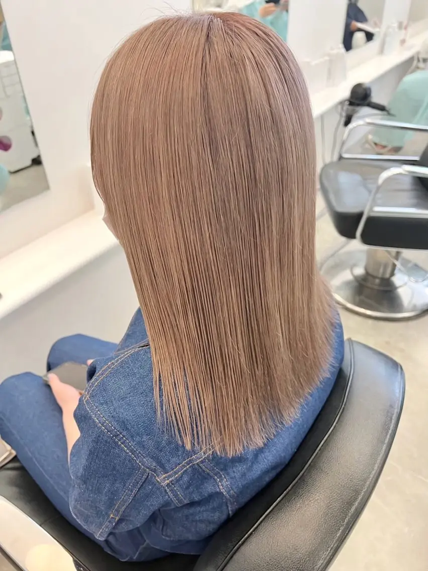 ダメージレスハイトーンカラー【care bleach 】+【 Aujua 4step treatment 】の写真