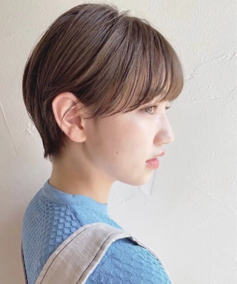 ショート ショートヘア カット トリートメント 吉川 陽菜のヘアスタイル