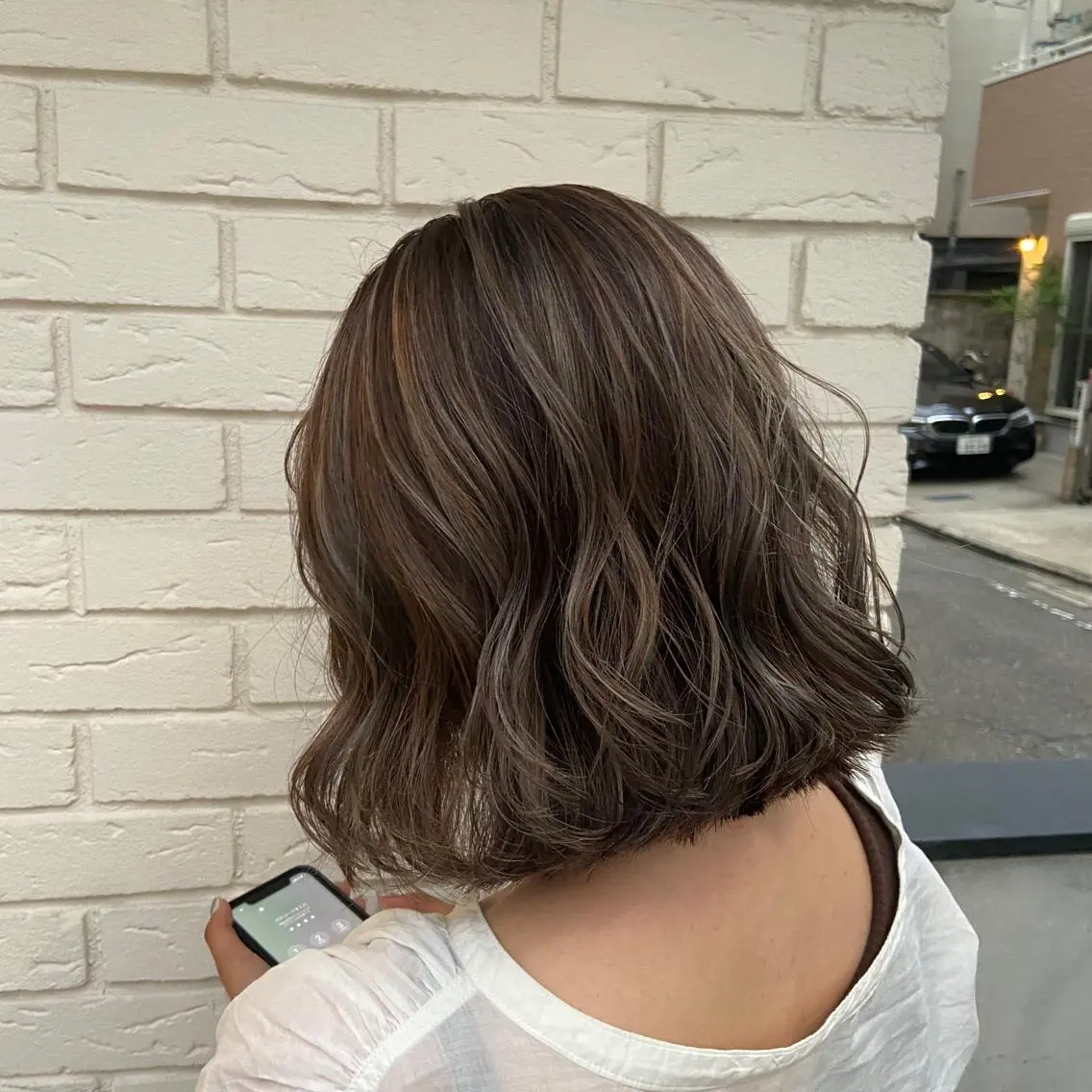 ミディアム 韓国|ミルクティ momoeのヘアスタイル