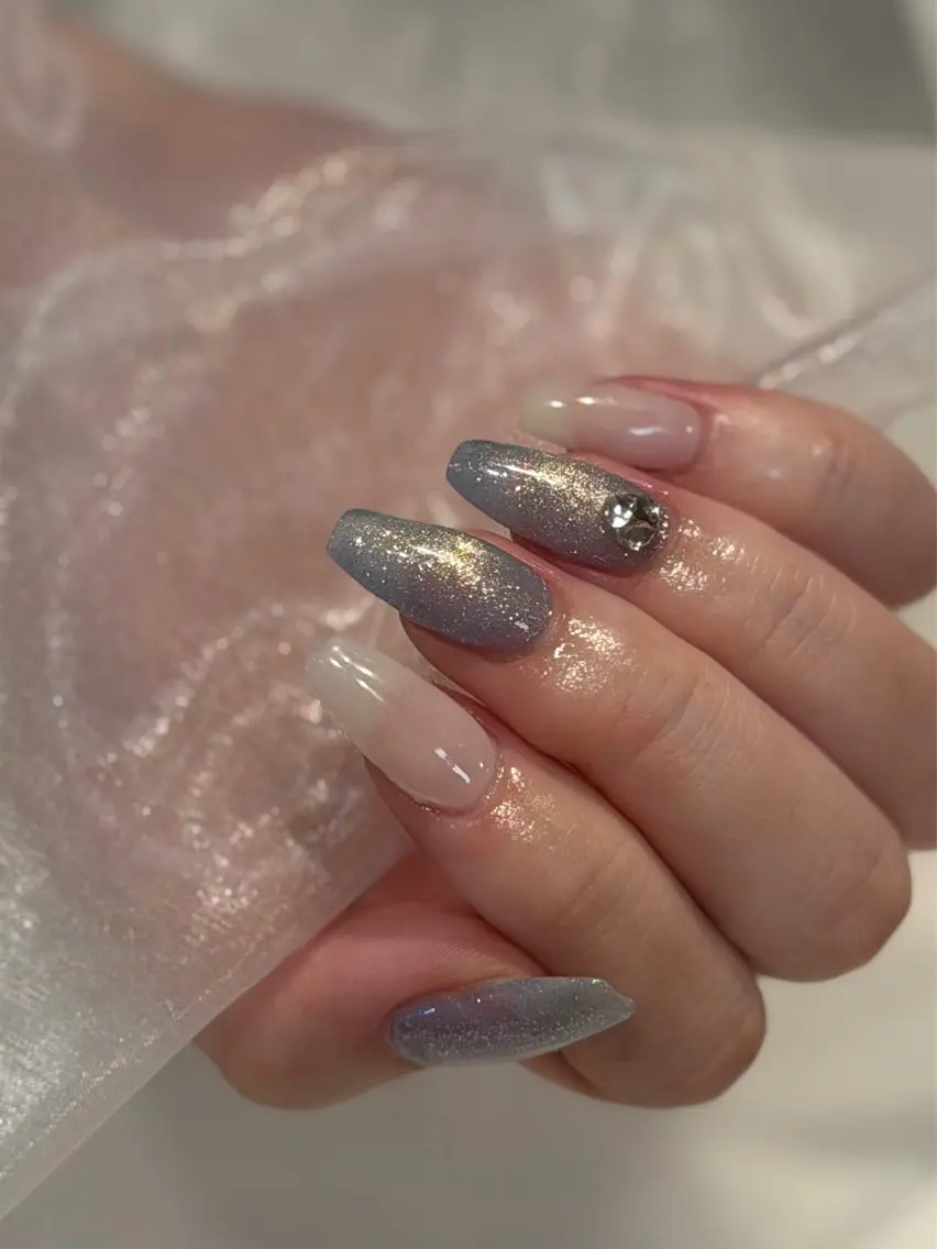 ネイル シンプルネイル yume 🎀大人ガーリー🎀のネイルデザイン