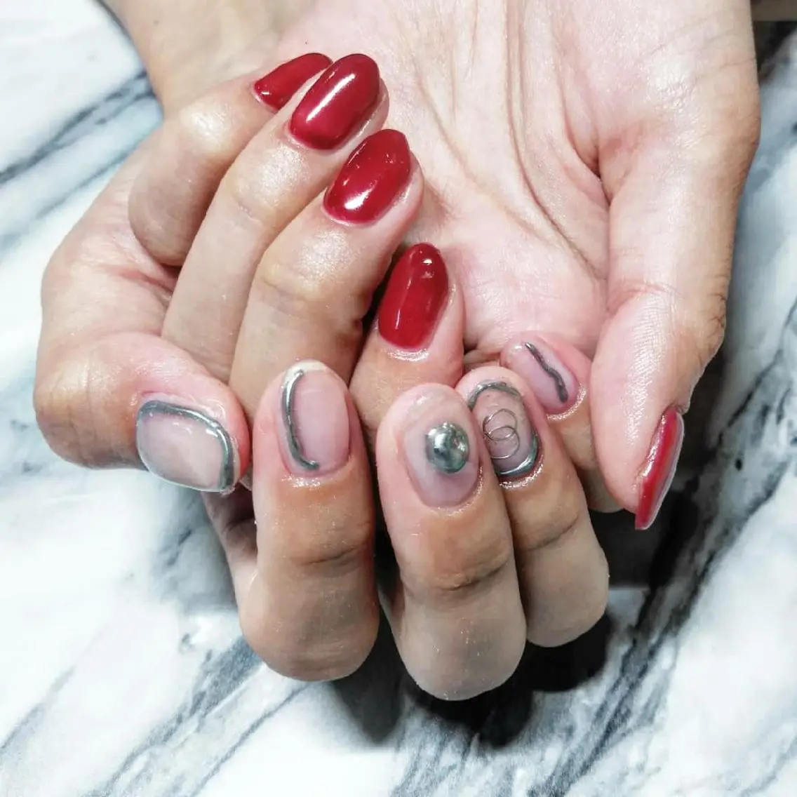 ネイル ニュアンスネイル ハンドネイル ハンドケア lylynail YUUKAのネイルデザイン