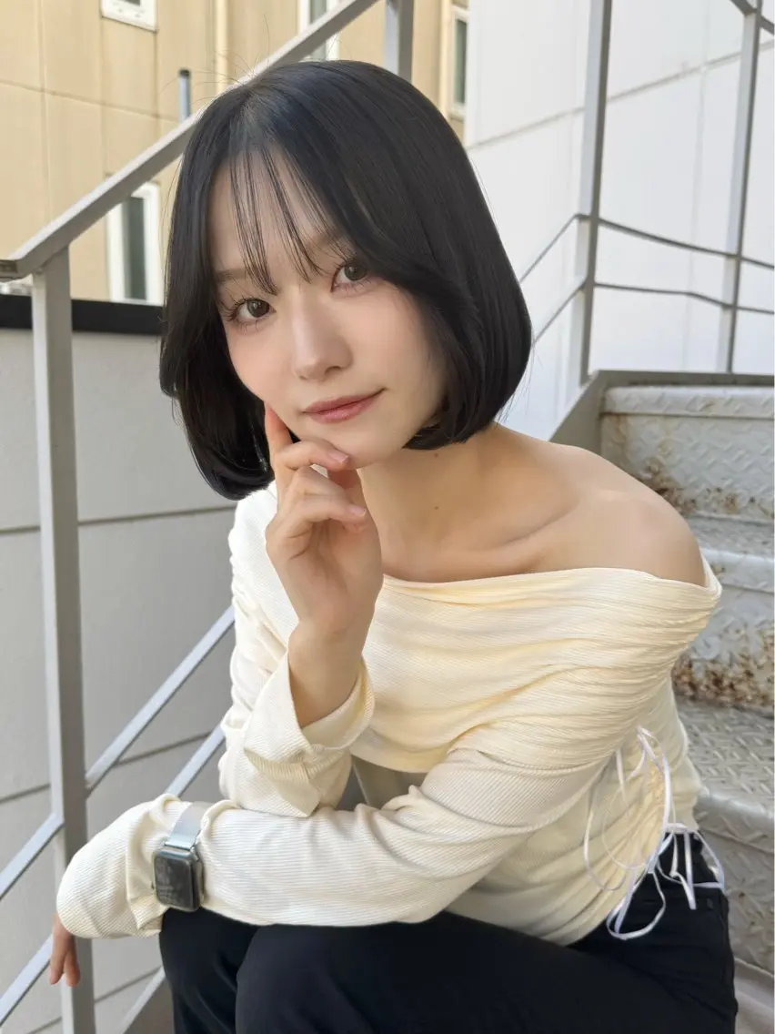 ショート ワンホンヘア haruna🐈🎀 / Lita 4Fのヘアスタイル