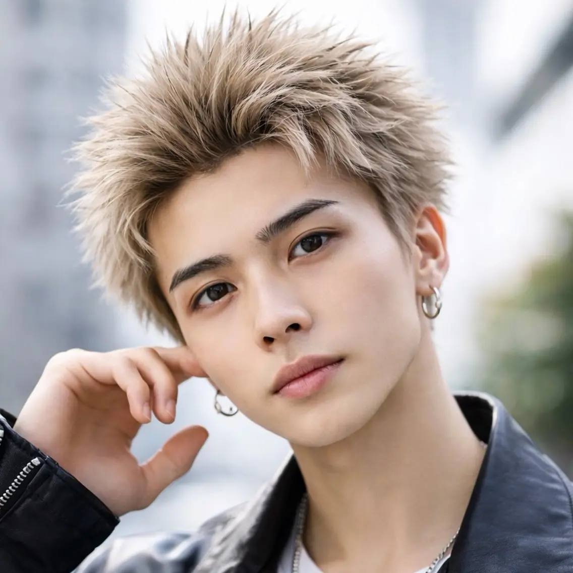 【メンズ限定】刈り上げないスパイキーショート🔥の写真