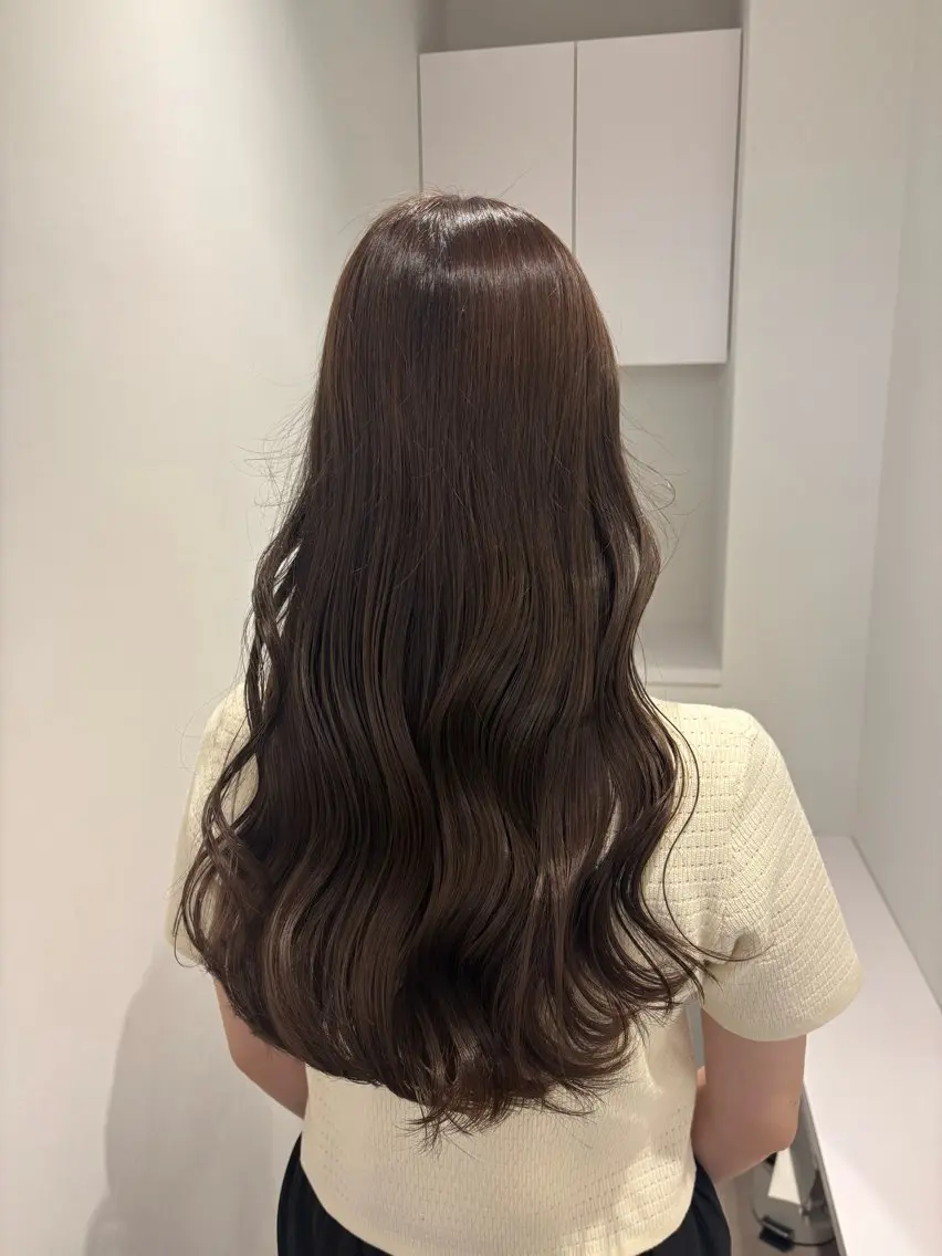ロング リン🔔ボブ cut まろやかベージュ🤎のヘアスタイル