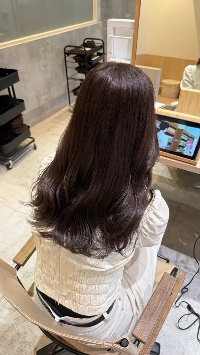 ロング ヘアカラー トリートメント FUKA /透明感 カラー/ダブルカラーのヘアスタイル