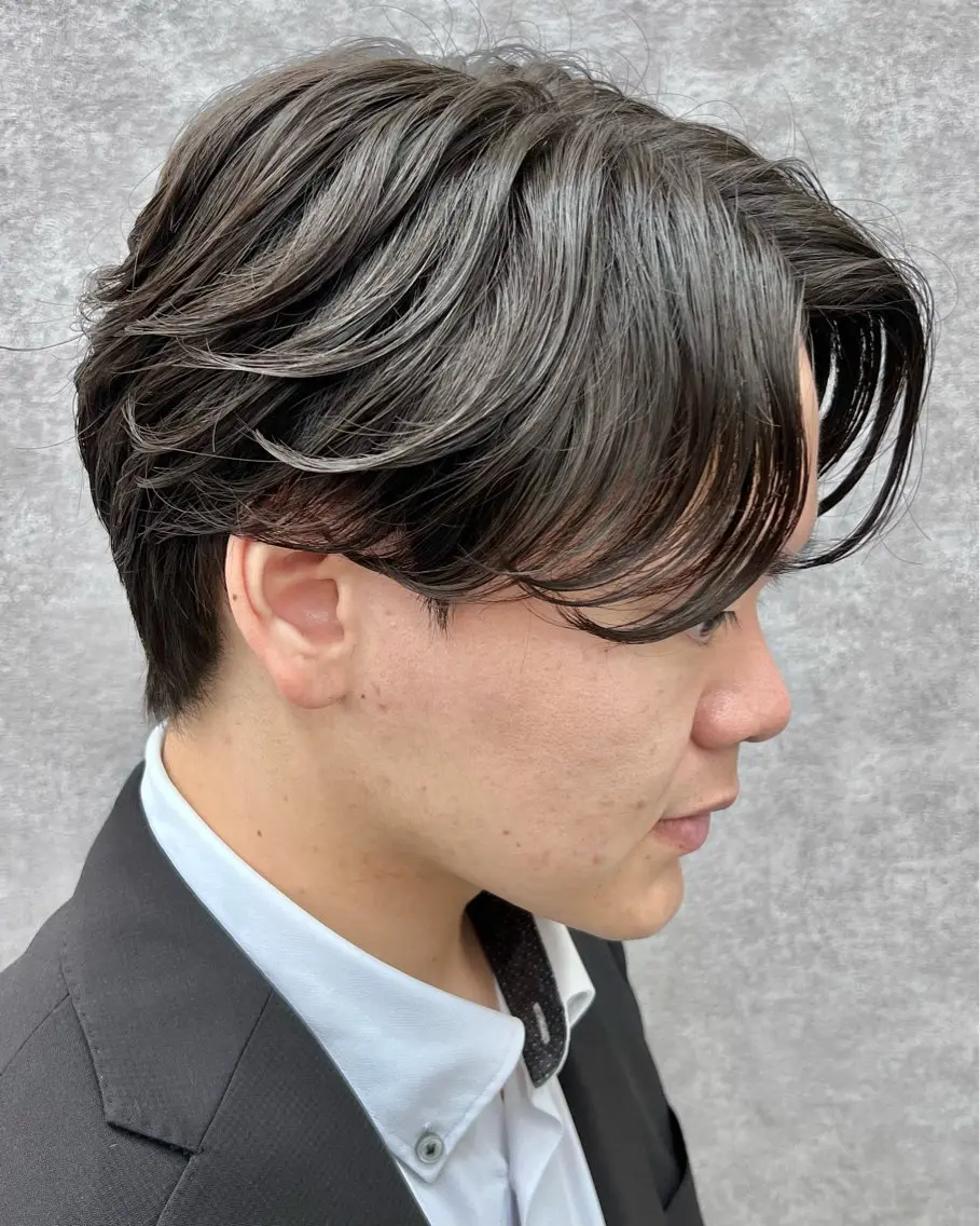 カット+ニュアンスパーマ+フェザーパーマの写真