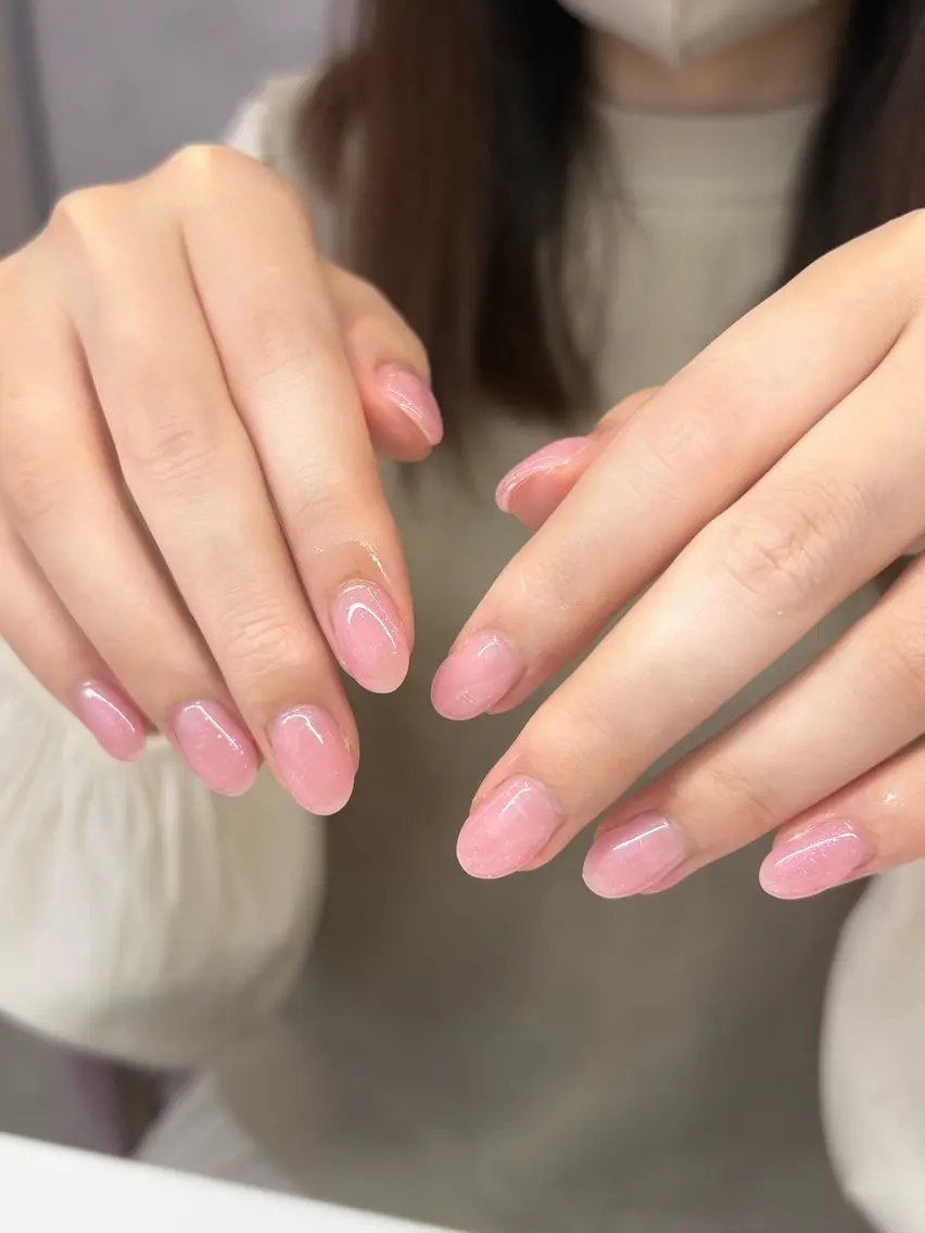 ネイル ラメ(グリッター) ワンカラーネイル Chill&Eye KURUMIのネイルデザイン