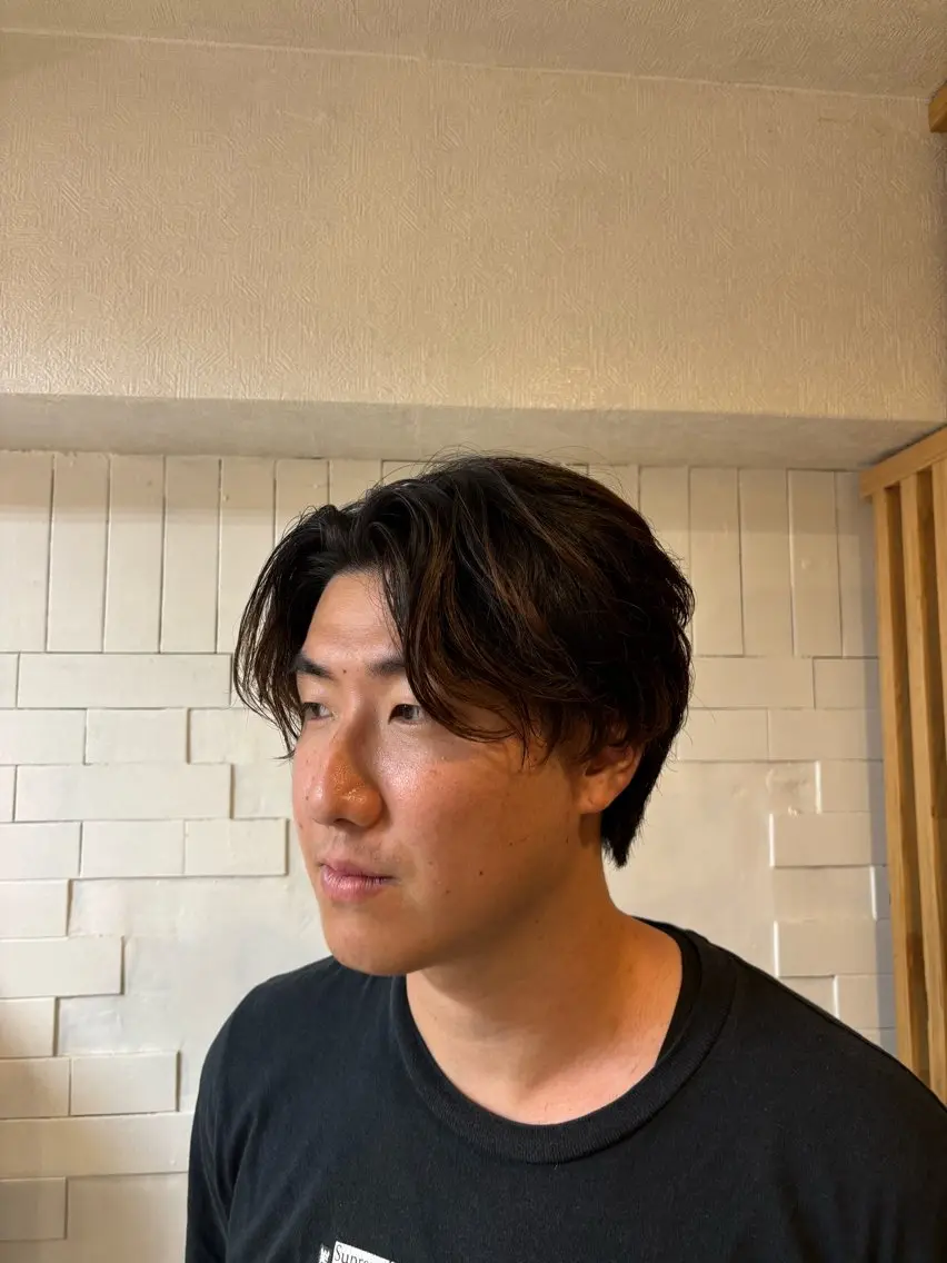ショート メンズ カット トリートメント 西森恒嘉/南浦和/メ ンズパーマ・韓国ヘアのヘアスタイル
