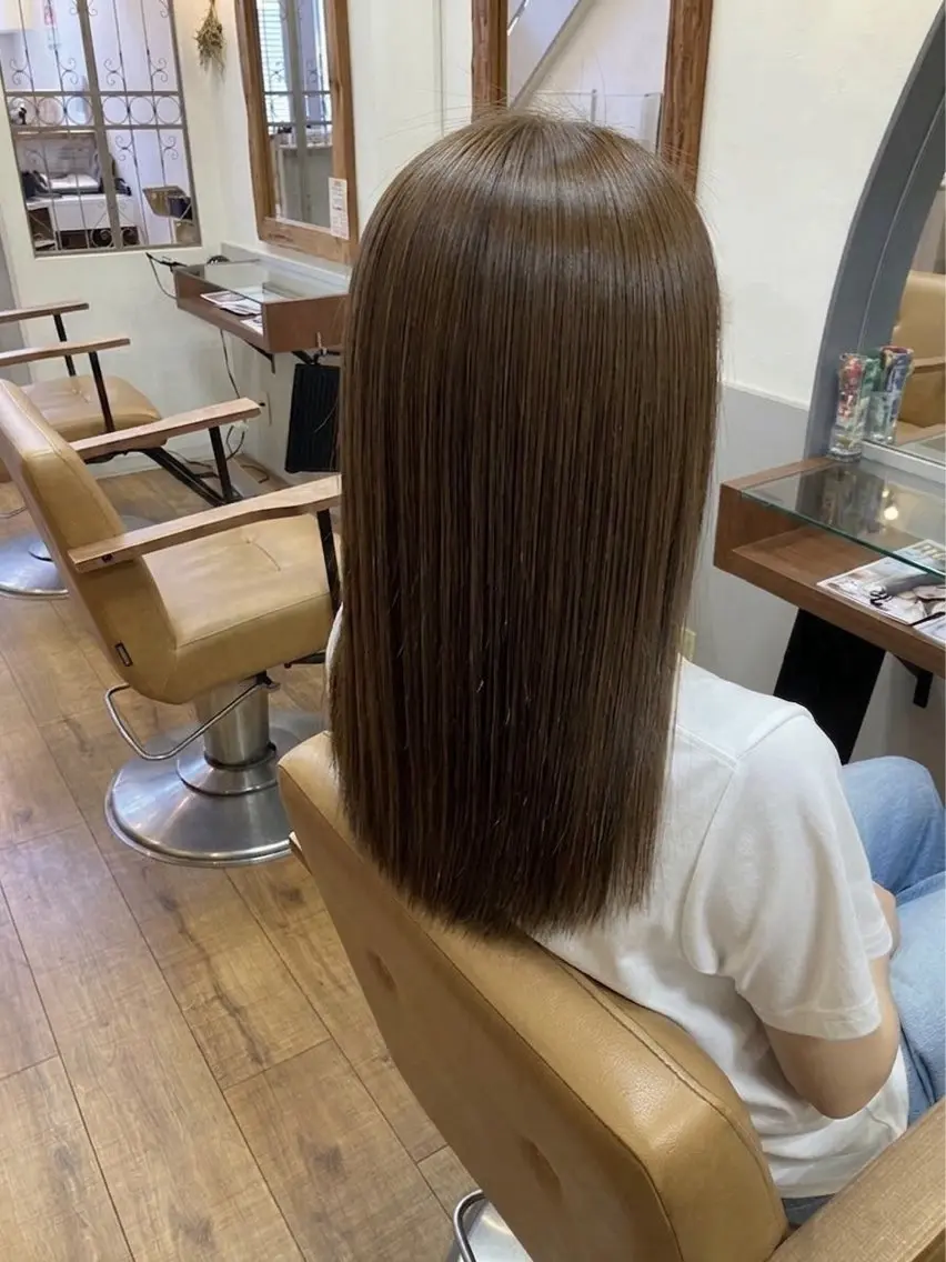 ロング 松下 沙織のヘアスタイル