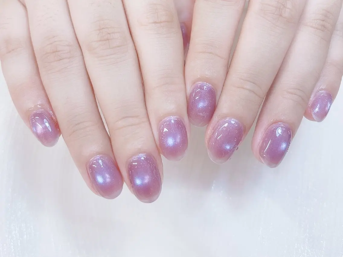 ネイル チークネイル 成人式 フレンチネイル グラデーション 氷ネイル・うるうるネイル ハンドネイル DUO MI nail salonのネイルデザイン