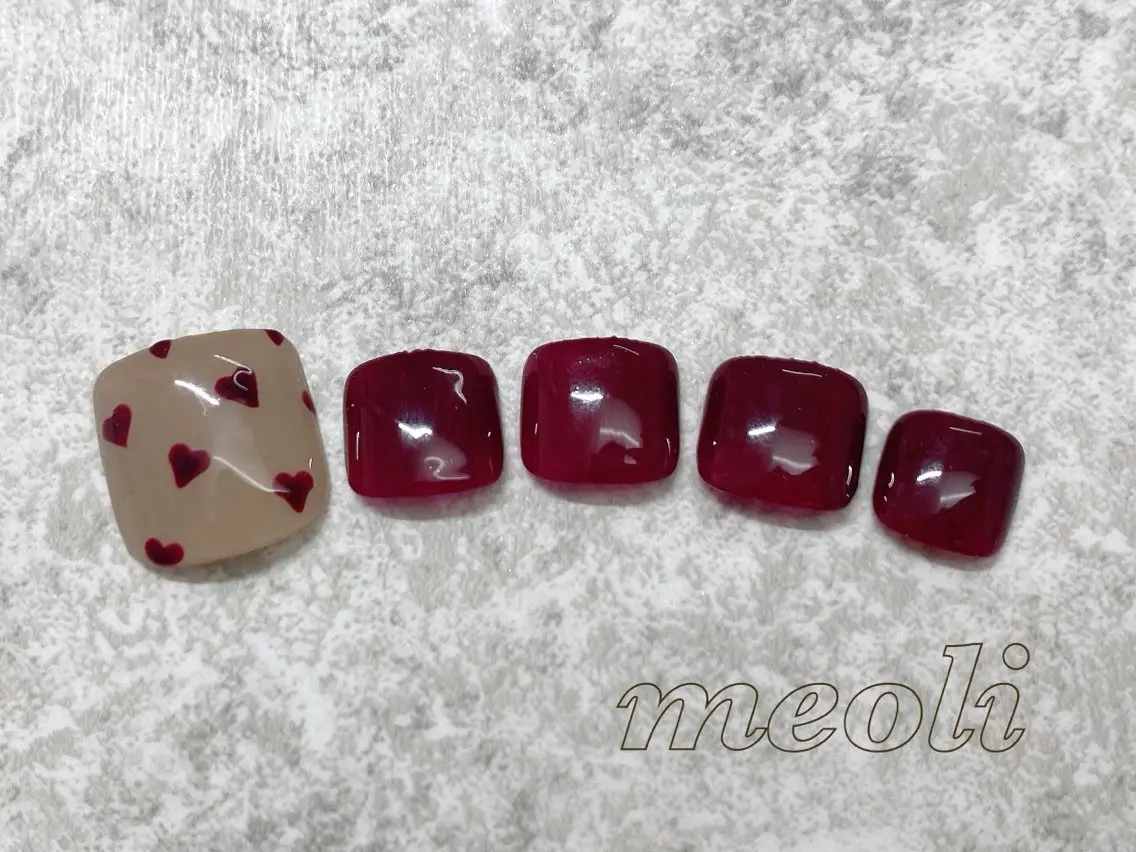 ネイル フットネイル nail salon meoli メグのネイルデザイン