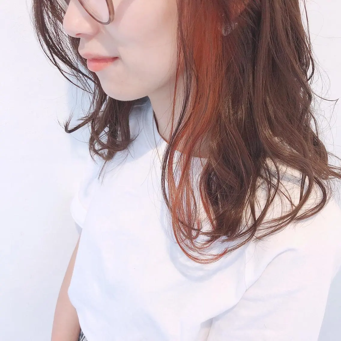 セミロング カラー 伊藤 さやかのヘアスタイル