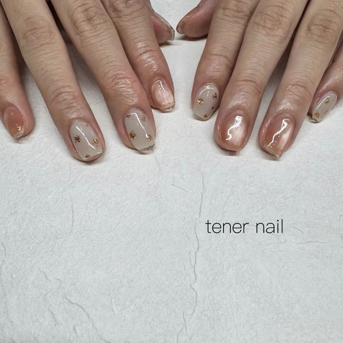 ネイル クリアネイル マグネットネイル ハンドネイル テネルネイル tener nailのネイルデザイン