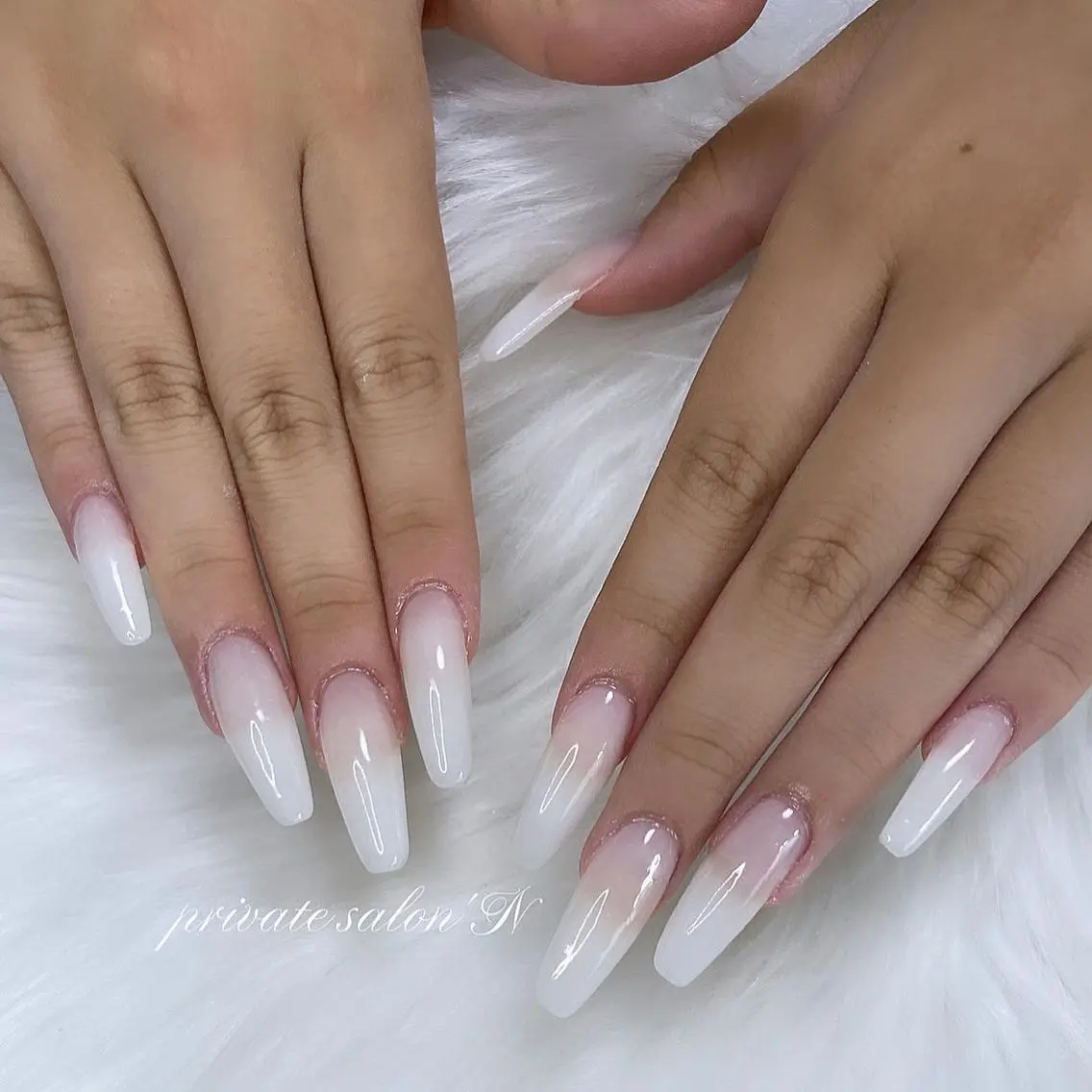 ネイル スカルプネイル スクエアネイル BINERVA nail salonのネイルデザイン