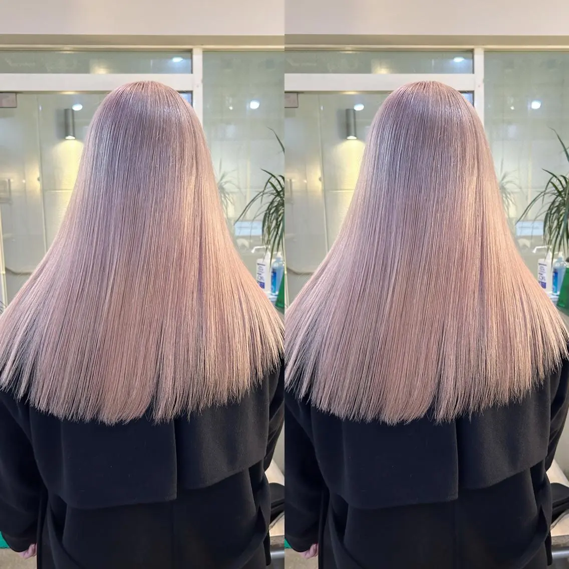 ロング カラー ヘアカラー トリートメント yoriダブルカラー 代表すがわらのヘアスタイル