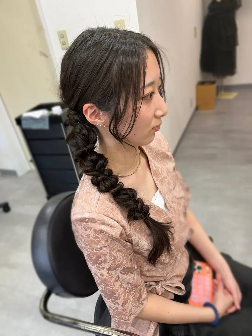 ロング ヘアセット 東村 桃花/HOOBのヘアスタイル