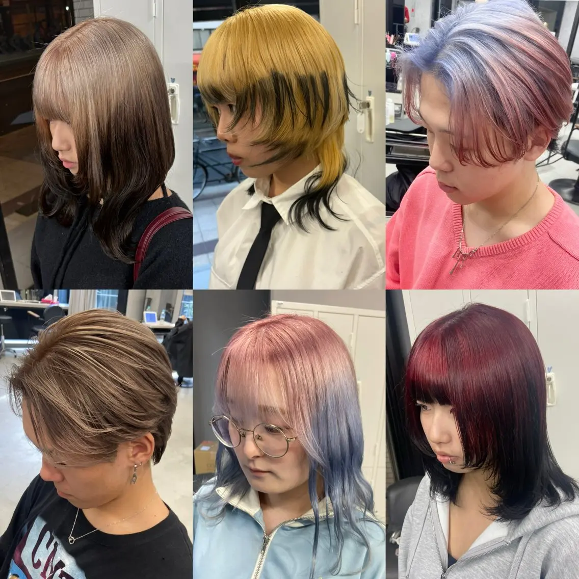 ★ホワイトブリーチ+トレンド派手髪カラー★の写真
