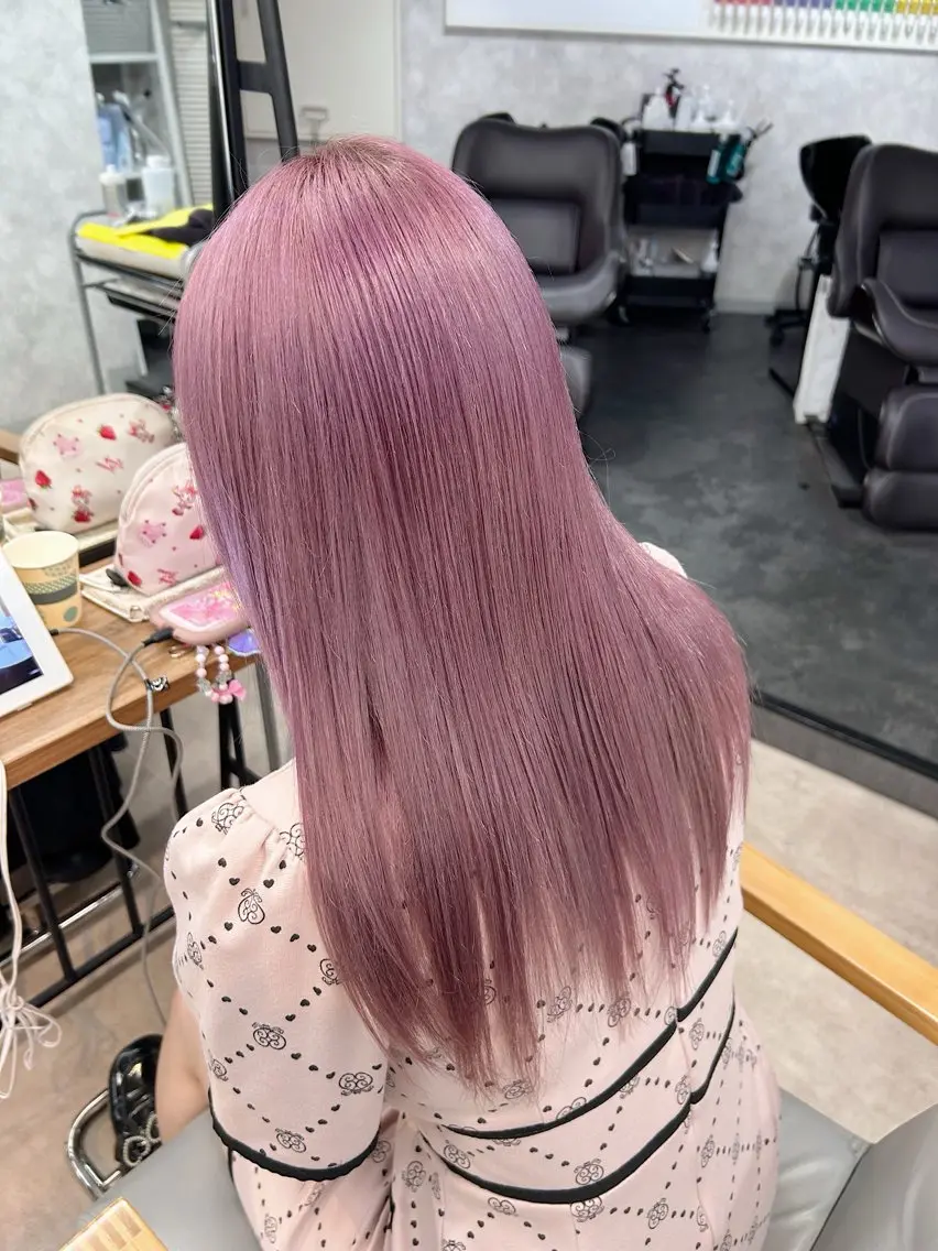 セミロング カラー カット ヘアカラー トリートメント 💕ブリーチ/ヘアメ 🎀YUUKAのヘアスタイル