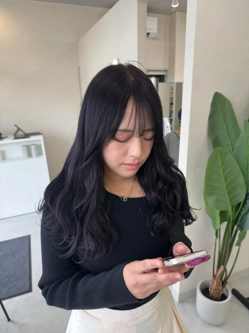 セミロング カラー 堀越 美羽のヘアスタイル