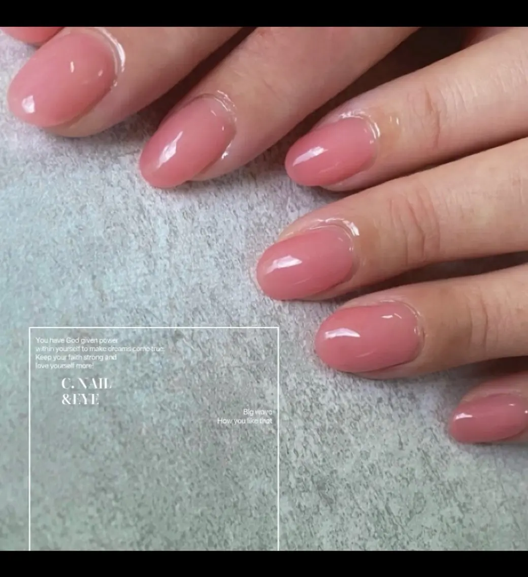 ネイル ワンカラーネイル ピンク 春ネイル C.Nail &Eyeのネイルデザイン