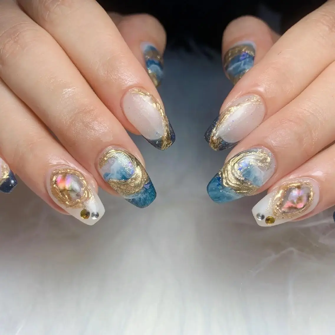 ネイル アートネイル べっ甲ネイル ボルドー 長さ出し フラワーネイル 🎀Yumi✨ ミキネイルサロン池袋のネイルデザイン
