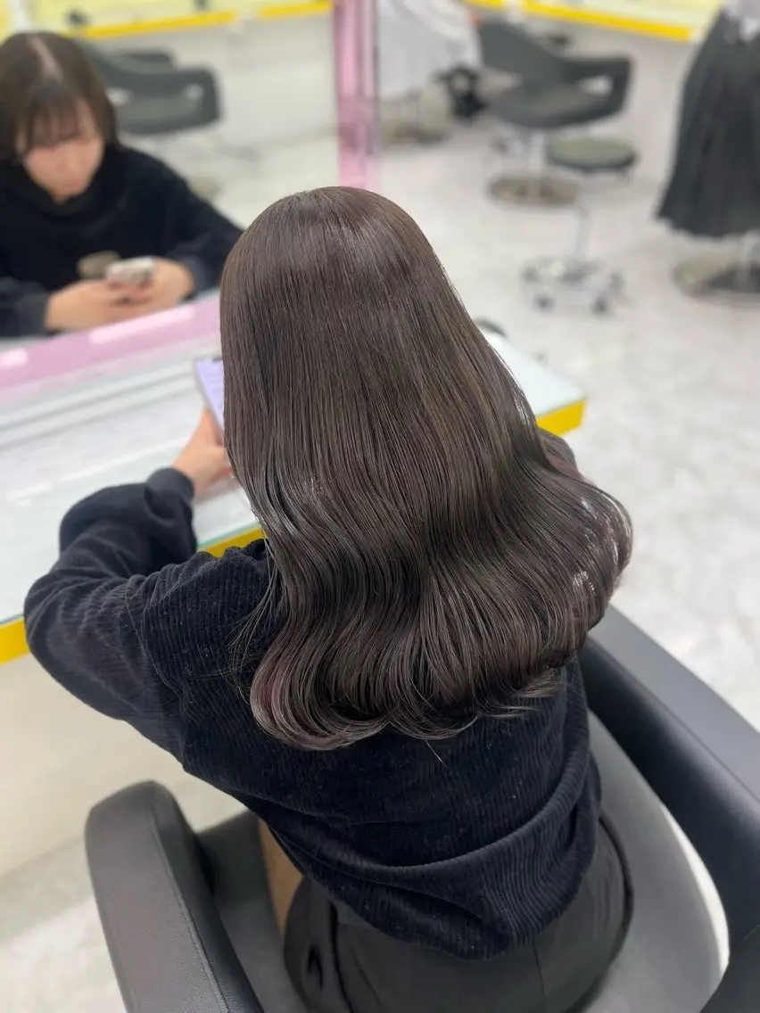 カラー ヘアカラー 暖色✖️韓国ヘア 🥀SAHO🥀のヘアスタイル