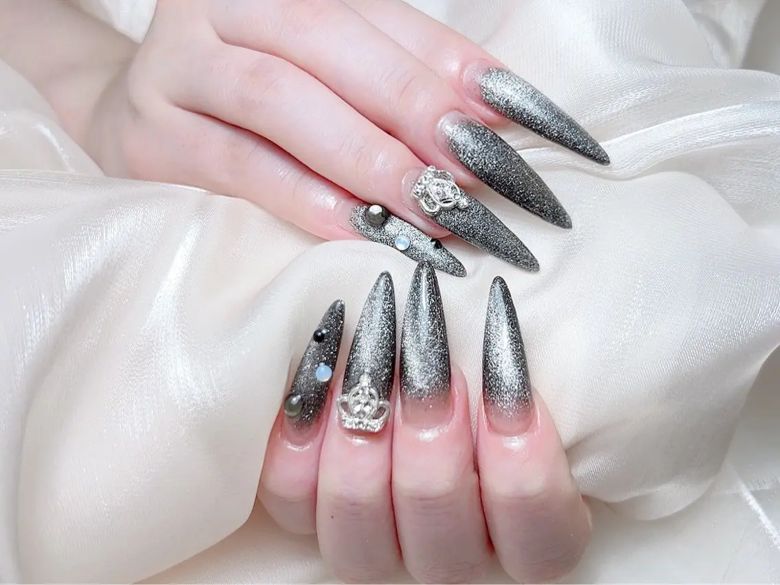 ネイル ハンドネイル M🌷nail 長さだし専門店のネイルデザイン