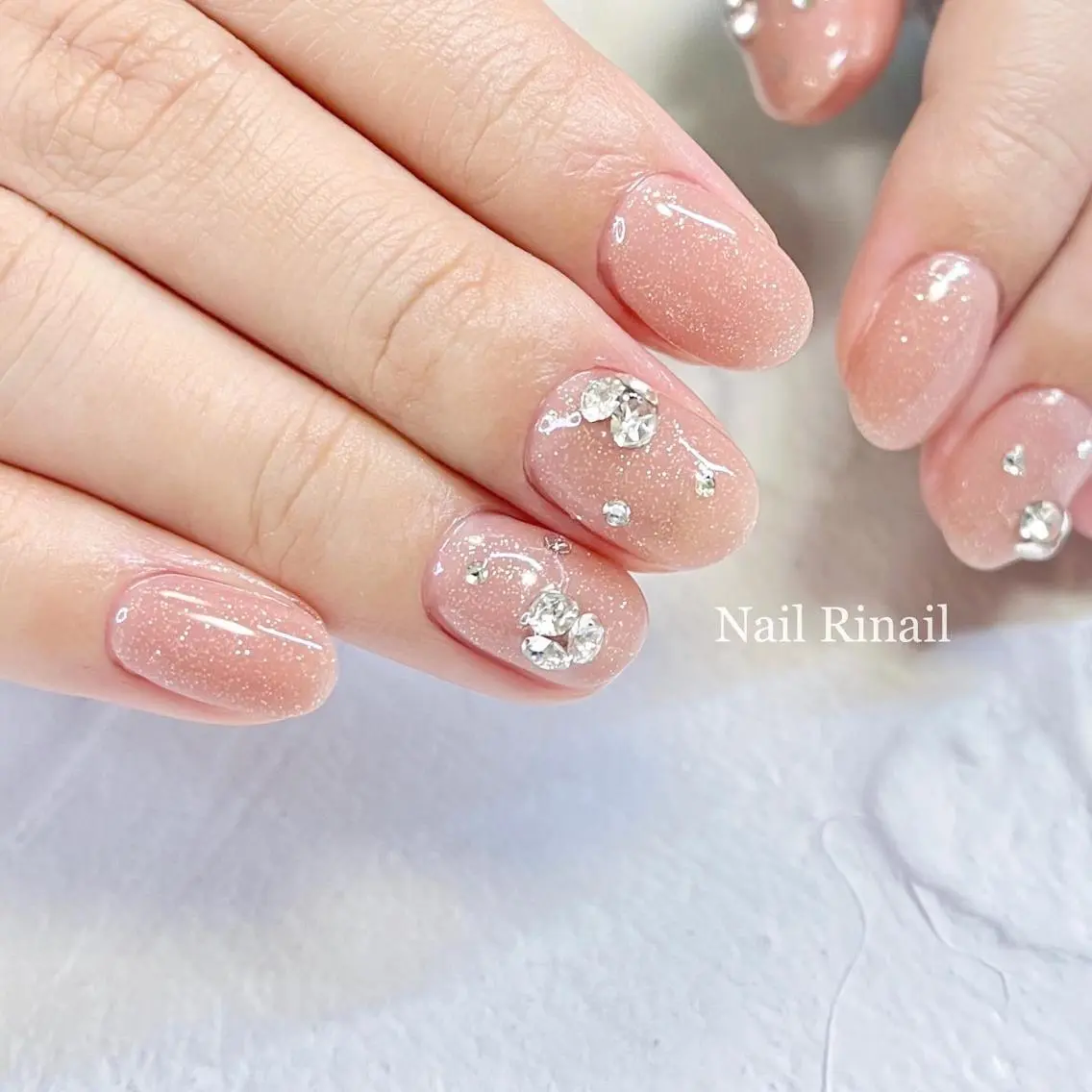 ネイル キラキラネイル ハンドネイル Nail Rinonのネイルデザイン
