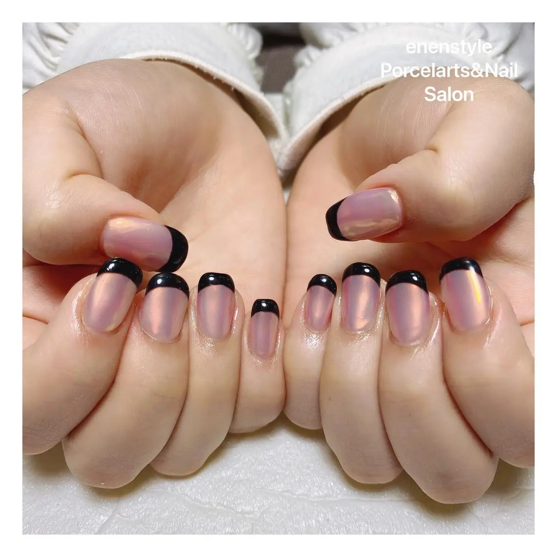 ミディアム ネイル ハンドネイル 🐾enen style 🐾のネイルデザイン