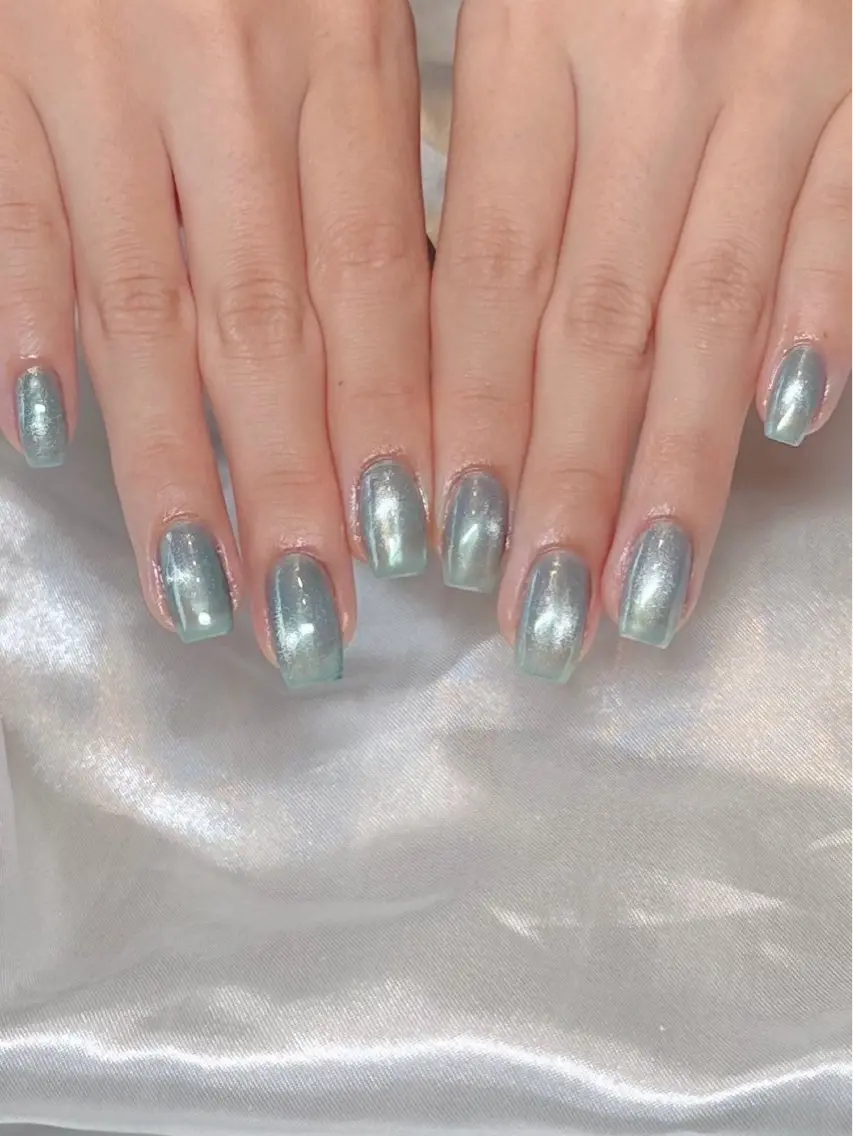 ネイル フラッシュネイル マグネットネイル ビー玉ネイル ニュアンスネイル シンプルネイル ハンドネイル at Nailのネイルデザイン