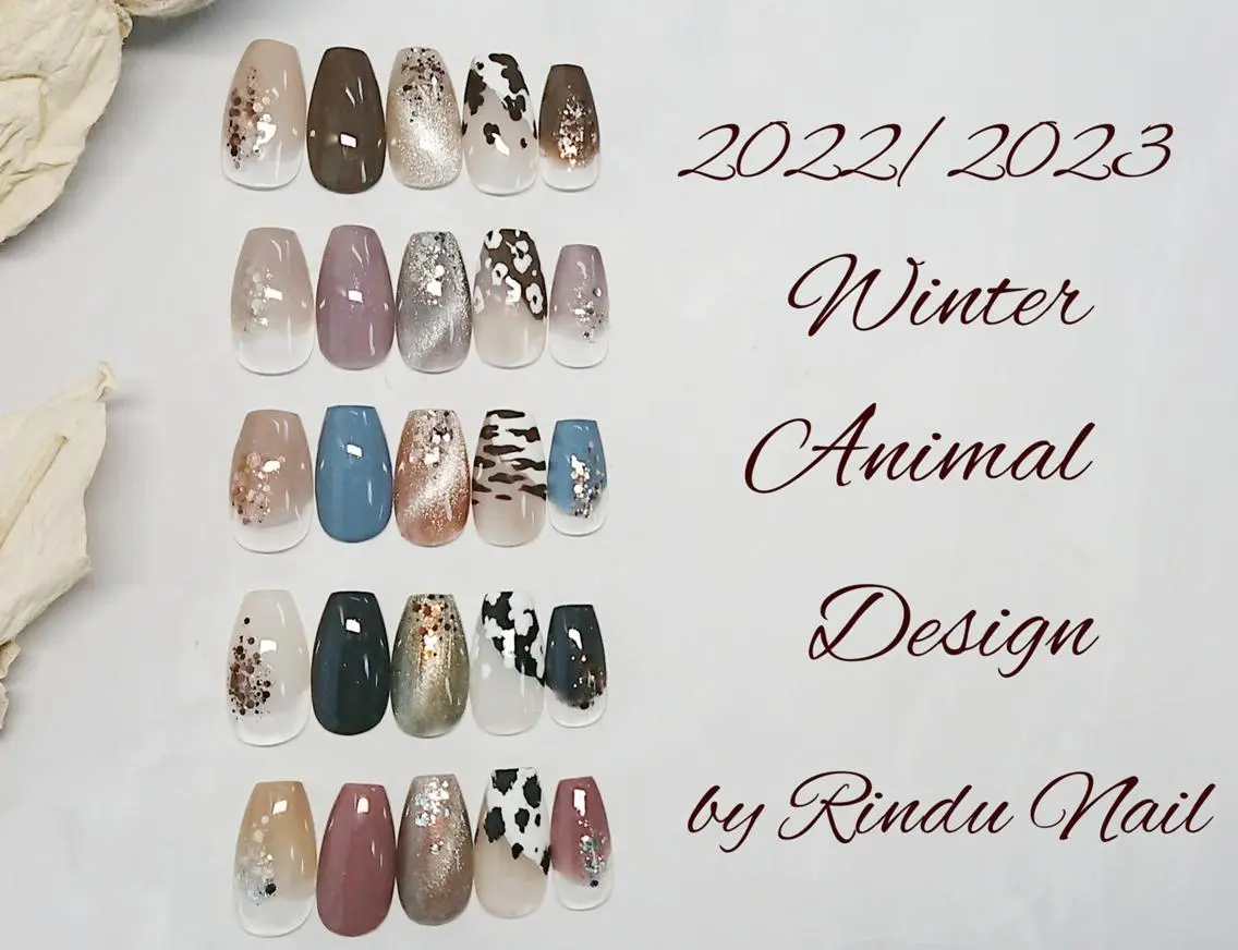 ネイル アニマル柄 ハンドネイル Rindu Nail 名駅miniのネイルデザイン
