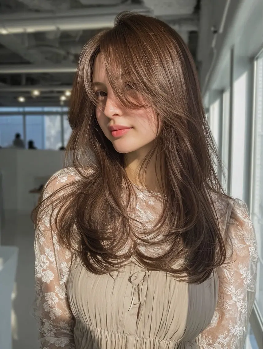 ロング カラー カラーモデル募集/ 森本明花のヘアスタイル