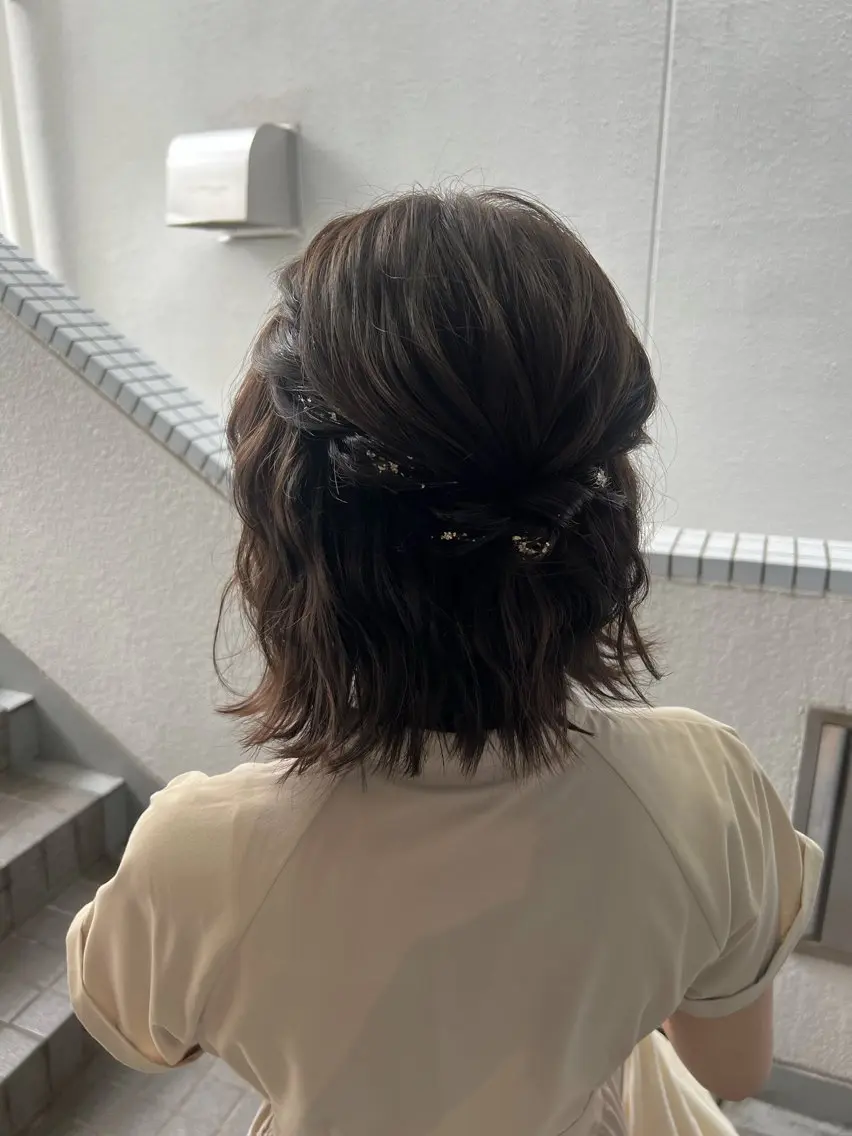 ヘアアレンジ ヘアセット ヘアメイクネイリスト hidemi中目黒のヘアスタイル