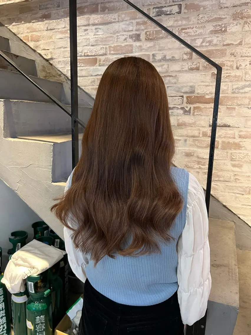 ロング カット ヘアカラー トリートメント 秋葉原　柏木絢汰 ✨当日予約okのヘアスタイル