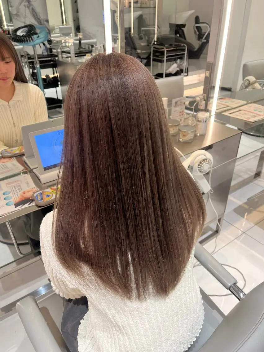 ロング ヘアカラー 透明感🫧/韓国風 ヘア🇰🇷/さくらのヘアスタイル