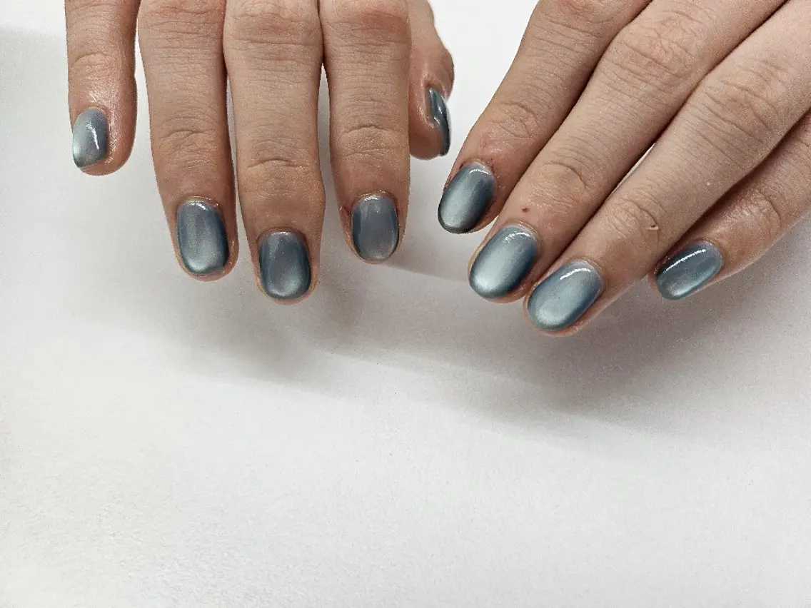 ネイル ジェルネイル マグネットネイル オフィスネイル パラジェル シンプルネイル ハンドネイル puku nail 🌼kazu🌼のネイルデザイン