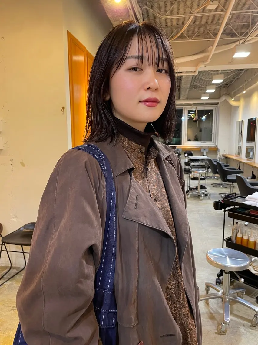 ミディアム カラー レイヤーカット カット ヘアカラー トリートメント レイヤー/似合わせ TAKUYAのヘアスタイル