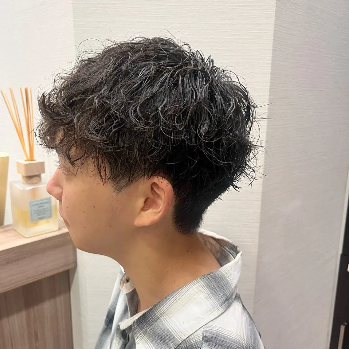 パーマ メンズ 🐾 脱白髪染め 篠崎🐾のヘアスタイル