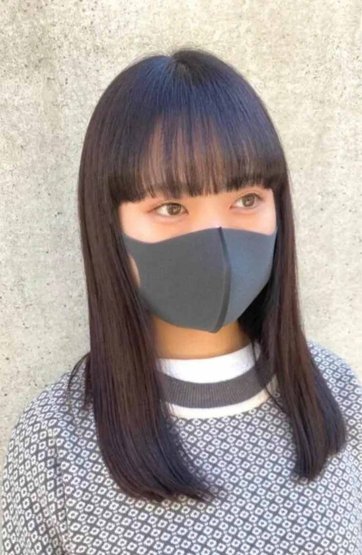 フロント縮毛矯正 前髪の写真