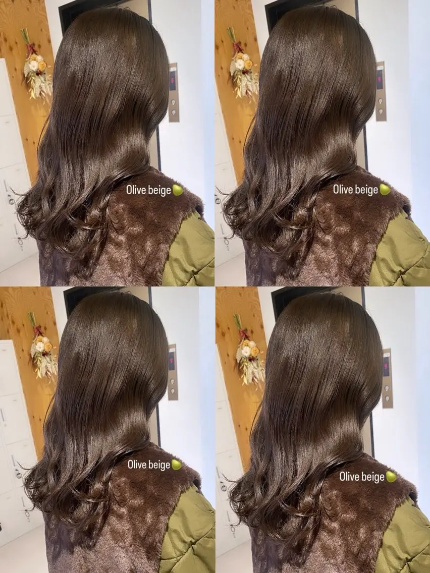 ミディアム カラー カット ヘアカラー トリートメント fier_umeda 梨花 rifaのヘアスタイル