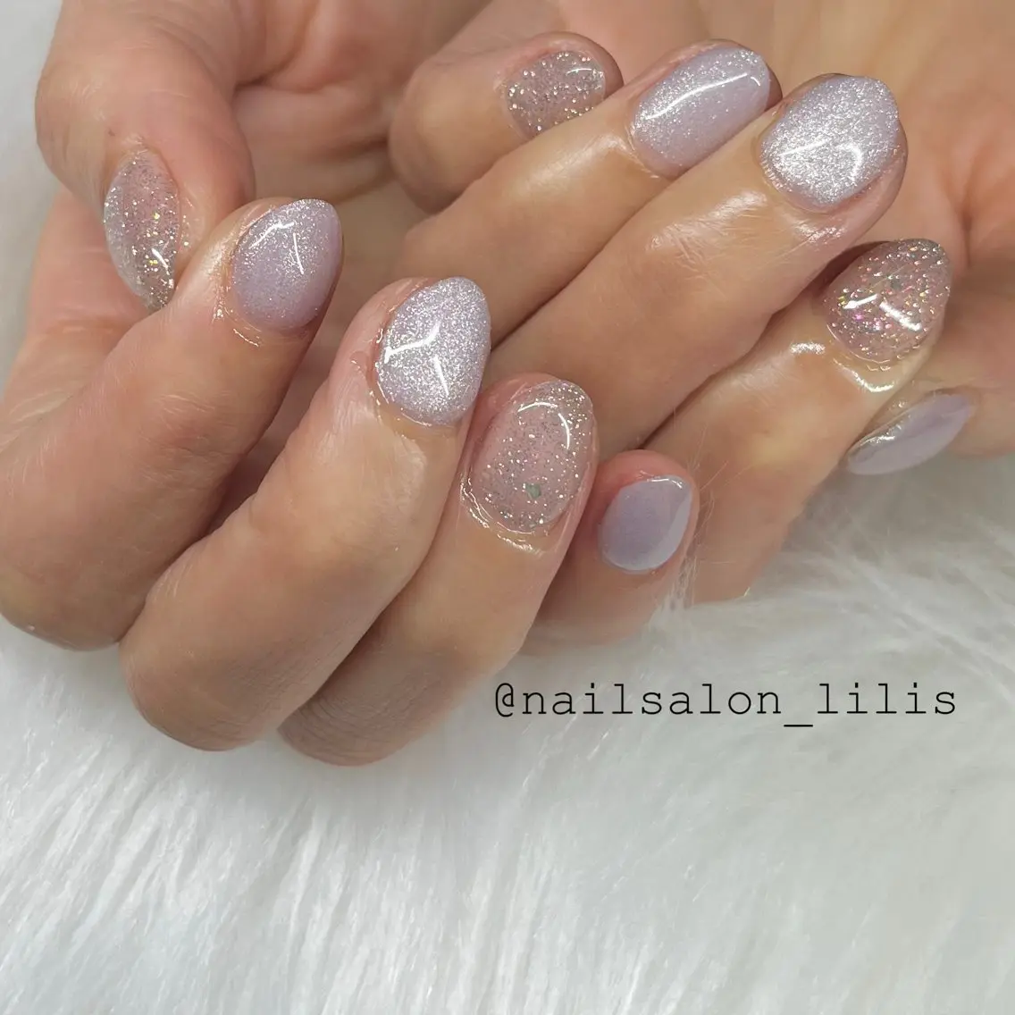 ネイル フラッシュネイル マグネットネイル ハンドネイル nailsalon Lilisのネイルデザイン