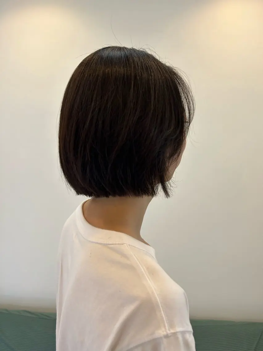 ショート メンズ ボブ 縮毛矯正 名古屋栄/ブリーチ/ ボブ🧃木下桃嘉のヘアスタイル
