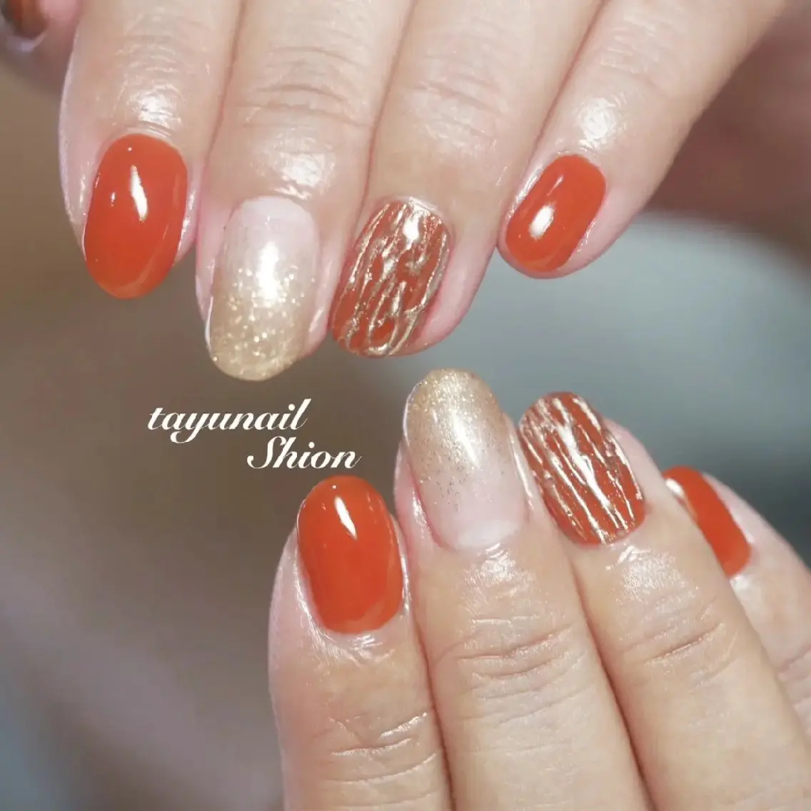 ネイル アートネイル べっ甲ネイル ジェルネイル ミラーネイル パラジェル ネイルサロン 【たゆnail】のネイルデザイン