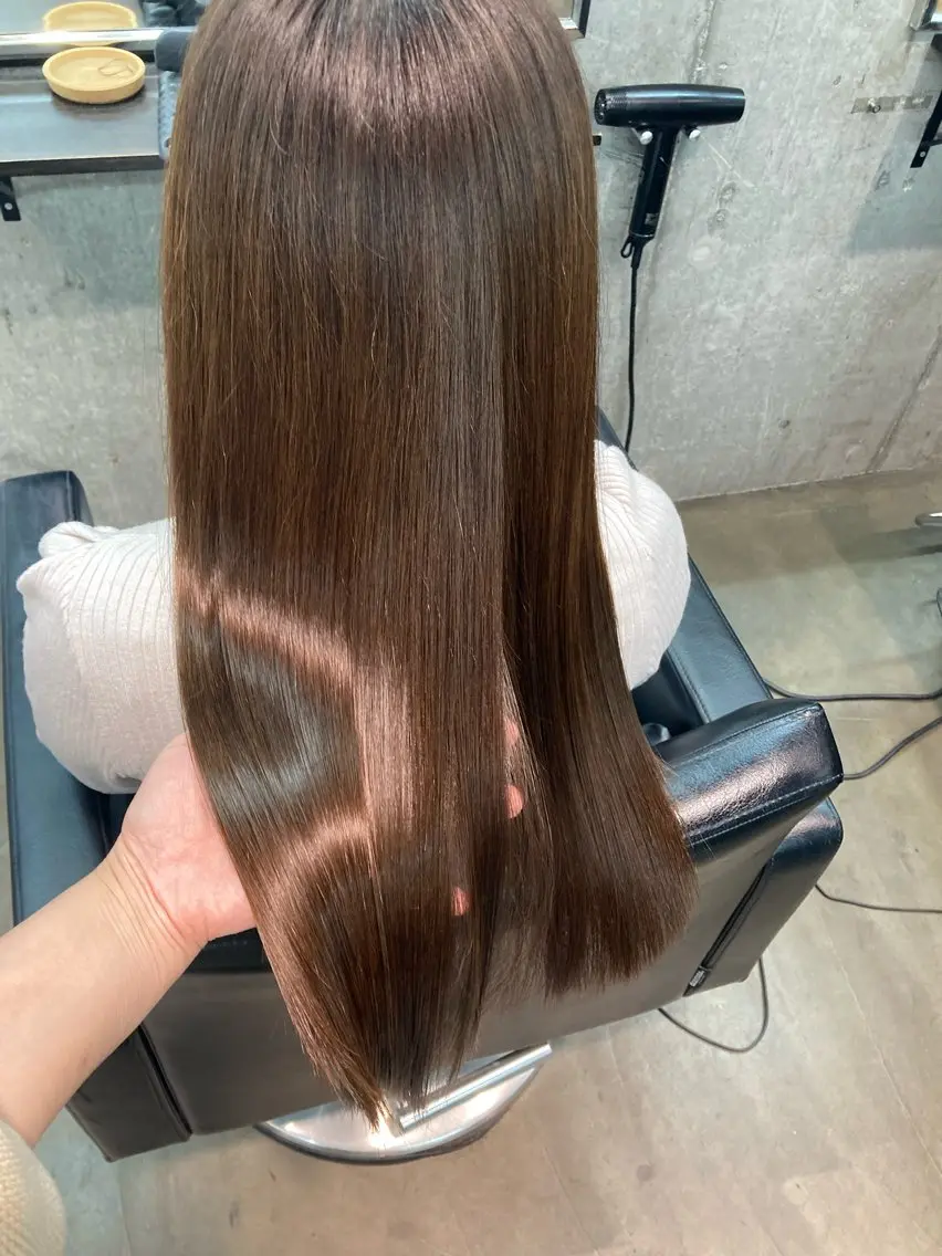セミロング トリートメント ✨最安値✨エクステ カラー🌼つきな🌼のヘアスタイル