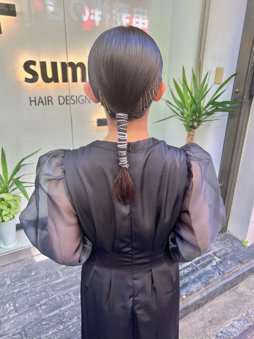 ミディアム カラー ヘアアレンジ 「sumi」 AMIのヘアスタイル