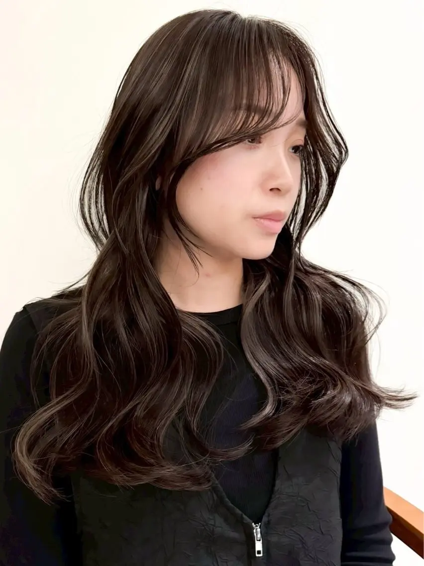 ロング カラー ハイライトカラー ハイライト レイヤーカット 小顔カット ヘアカラー 🌈透明感カラー🌈 🌟吉田祐介🌟のヘアスタイル
