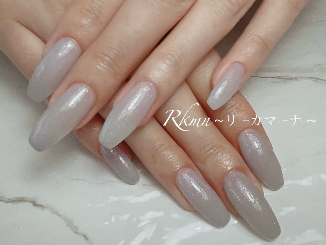 ネイル アートネイル ラメ(グリッター) ワンカラーネイル 春ネイル ハンドネイル フットネイル ハンドケア Rkmn ~リ-カマ-ナ~のネイルデザイン