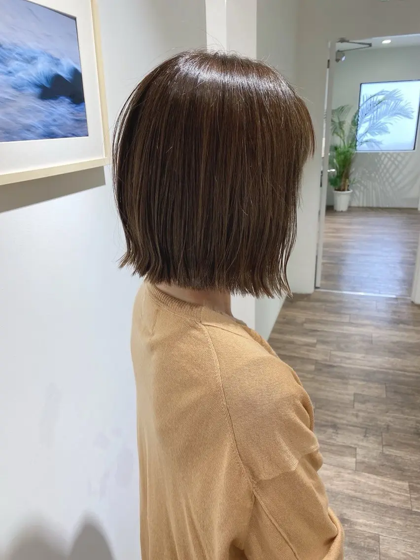 ミディアム カラー カット ヘアカラー トリートメント ハイライト⭐️上野 高広のヘアスタイル